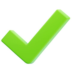 3D Check Mark Icon