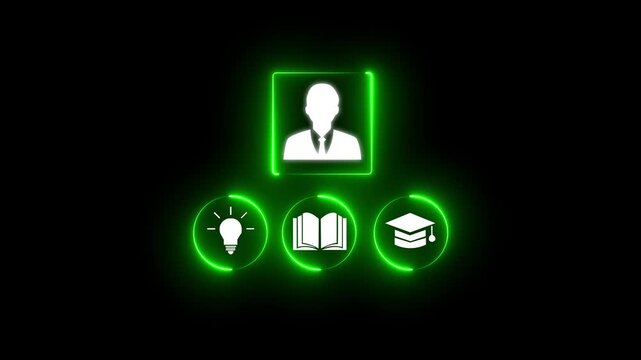 E-library and E-learning Concept, Person target with virtual E-Book icons for online knowledge Base, Digital library, Access electronic books on Internet. Course education. Webinar technology