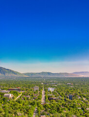 Salt Lake City Views with buildings and mountains