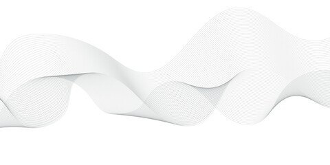 Fototapeta premium Abstract wave element for design. Digital frequency track equalizer. Curved wavy line, smooth stripe.