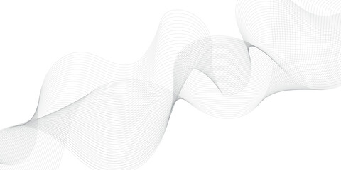 Modern abstract glowing wave lines. Smooth curved wave lines. Dynamic flowing wave lines design element. Futuristic technology and sound wave pattern.