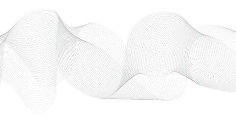 Modern abstract glowing wave lines. Smooth curved wave lines. Dynamic flowing wave lines design element. Futuristic technology and sound wave pattern.