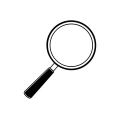 magnifying glass isolated on white