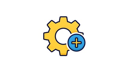 gear icon isolated on white