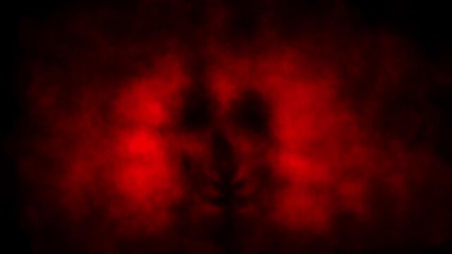 Horror fantasy 2D animation for Halloween. Scary night atmosphere. A creepy animated short video clip. Dark Vj loops. Black and red background. 