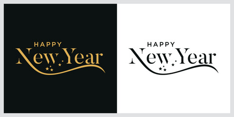 Happy new year 2026 logo. Premium vector design for poster, banner, greeting and new year 2026 celebration.