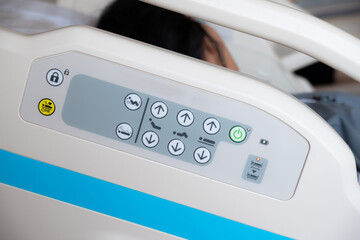 Hospital Bed Control Panel for Patient Comfort.