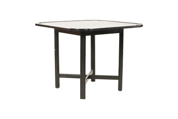 Small Wooden Table Furniture Piece Isolated on Black Background PNG