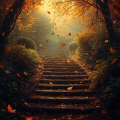 Enchanted forest stairway