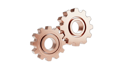 Gears Interlocking: Teamwork and Collaboration Concept