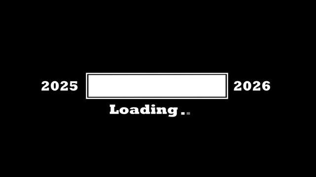 Loading bar animation with progress status for website UI and app interface, blue digital uploader bar on black background