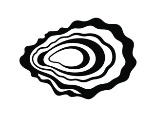 Oyster Shell Icon Illustration