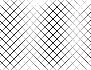 Black diagonal grid pattern on a white background, minimal design