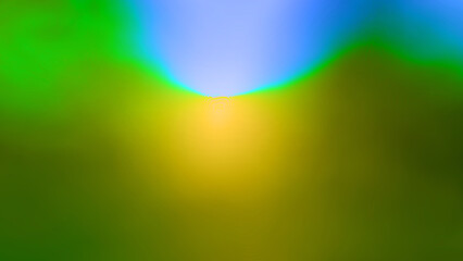 Abstract background. Sunlight streams into the backyard garden on a new morning. A blurred gradient of green, yellow, and blue helps life flourish according to the laws of nature. Thailand, sky, natur