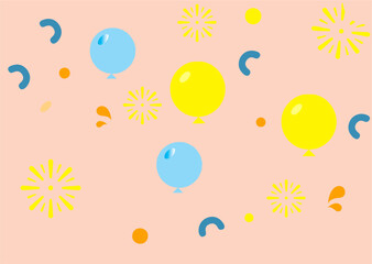 seamless pattern with balloons