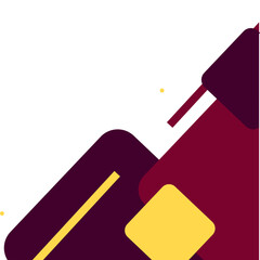 Geometric Business Corner Illustration 