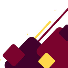 Geometric Business Corner Illustration 