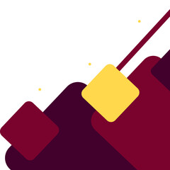 Geometric Business Corner Illustration 