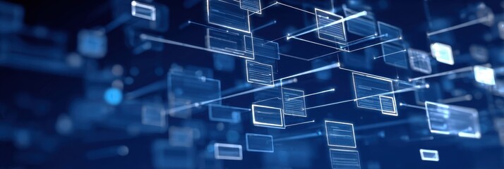 A tech focused blueprint mapping software modules governed by permission and policy to maintain secure access and login for information