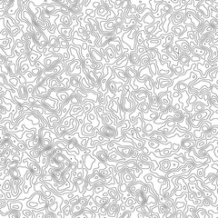 Fototapeta premium Abstract Topographic Contour Line Pattern Minimal Black and White Background