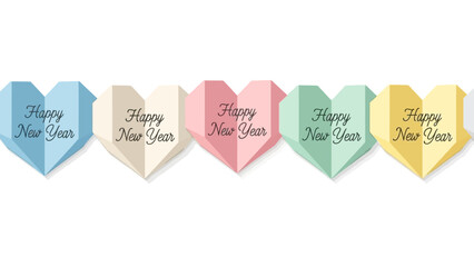 happy birthday card with hearts