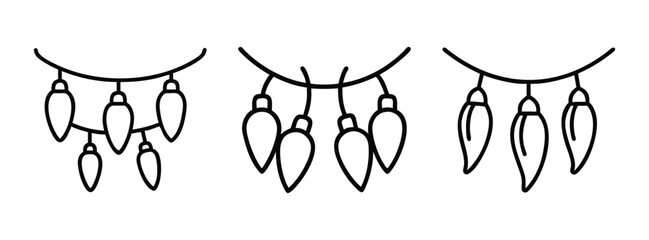 Christmas Light Bulbs String, Holiday Decoration, Festive Lighting