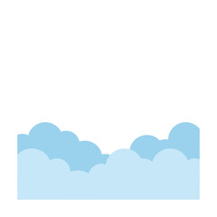 Layered Cloud Border Graphic