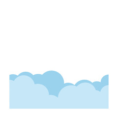 Layered Cloud Border Graphic