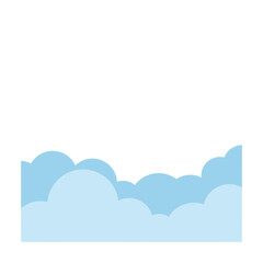 Layered Cloud Border Graphic