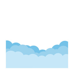 Layered Cloud Border Graphic