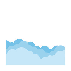 Layered Cloud Border Graphic