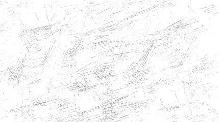 White background with scattered dark gray irregular lines and dots creating a distressed scratched texture pattern
