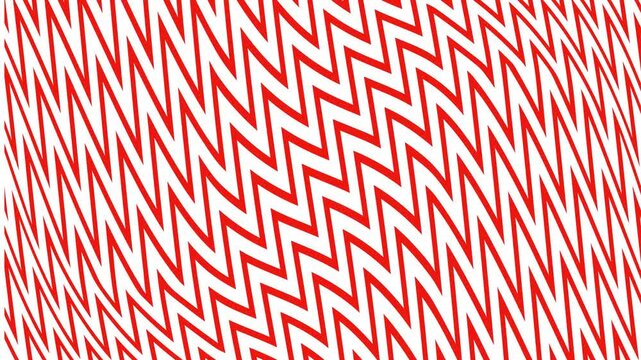 Multicolored zigzag pattern with parallel stripes