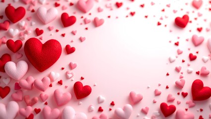 valentine background with hearts