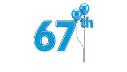 67th Anniversary Celebration with Balloons