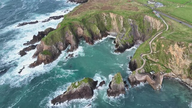 Epic Ireland Locations Dounquin Harbour high Atlantic swell romantic setting in Dingle Kerry