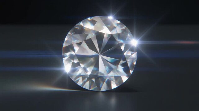 diamond on black background