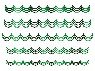丸、半円ライン3重、17緑