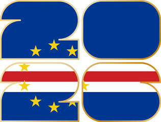 2026 with flag of Cape Verde