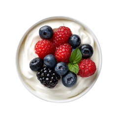 Greek yogurt with fresh berries healthy breakfast bowl.png