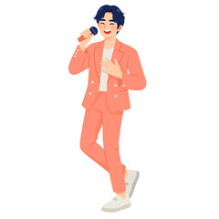 Male K-pop Idol Singing