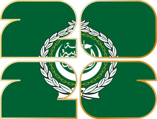 2026 with flag of Arab League
