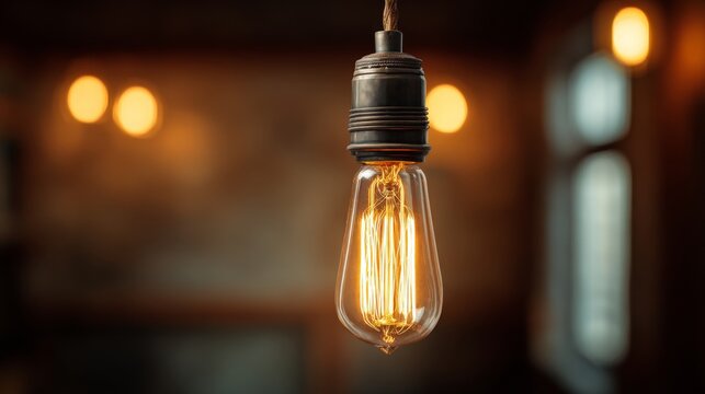 light bulb hanging from the ceiling