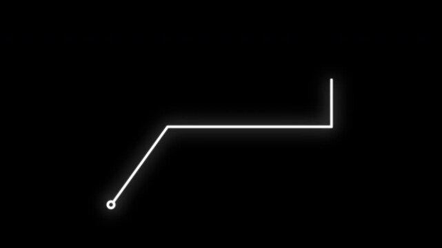 Animated L-Shape HUD Callout Line with Circular Point for Technical UI