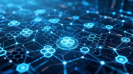 Abstract digital network pattern - Powered by Adobe