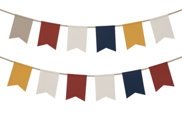 Colorful pennant banner