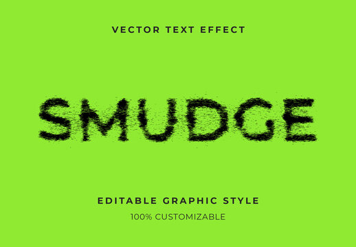 Black Dirty Scanner Text Effect Smudge Grunge Font