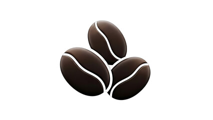 Coffee Beans Isolated on White Background