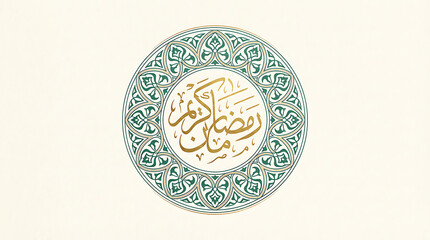 Ramadan Kareem Arabic Calligraphy Islamic Ornament.