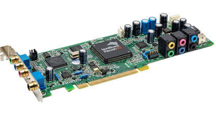 Obraz premium a computer board with a microphone and two microphones on it